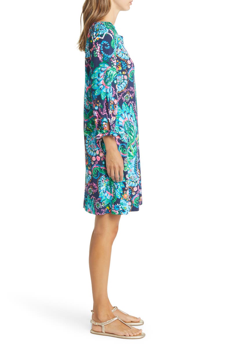 Lilly Pulitzer<sup>®</sup> Cath Take Me to the Sea Print Cotton Shift Dress, Alternate, color, 