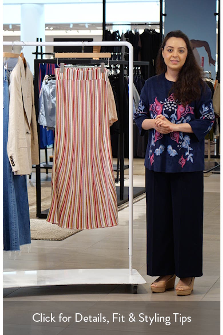 Nari Stripe Cotton Knit Skirt video
