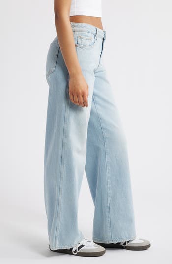 Malisha Low Rise Baggy Wide Leg Jeans