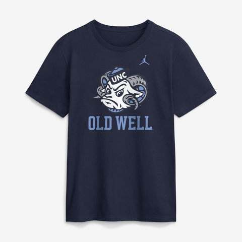 Men's Jordan Brand Navy North Carolina Tar Heels Primetime Logo Mantra T-Shirt