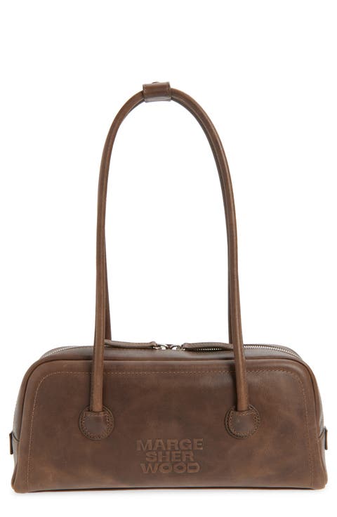 Soft Boston Leather Shoulder Bag