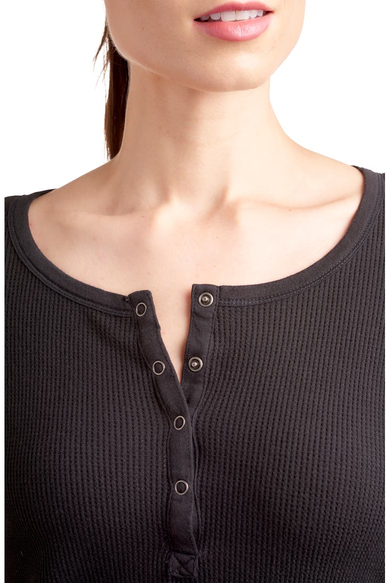 Classic Thermal Henley, Alternate, color, BLACK
