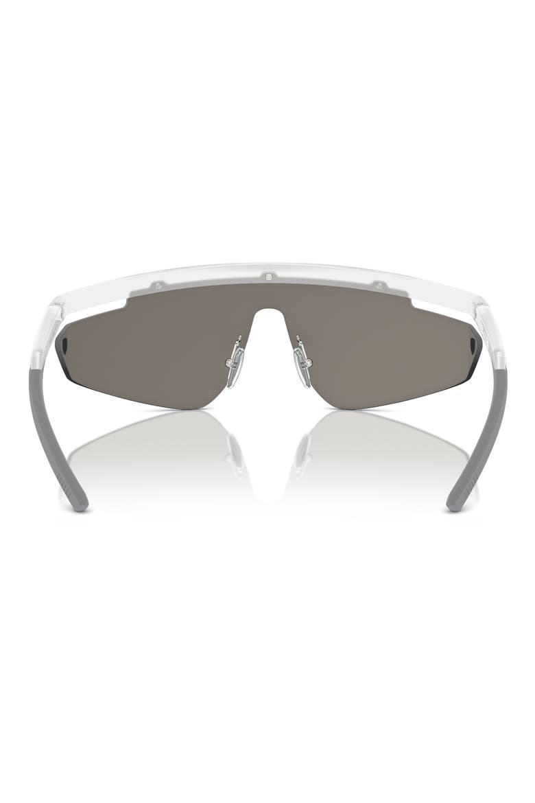 140mm Irregular Shield Sunglasses, Alternate, color, TRANSPARENT GREY
