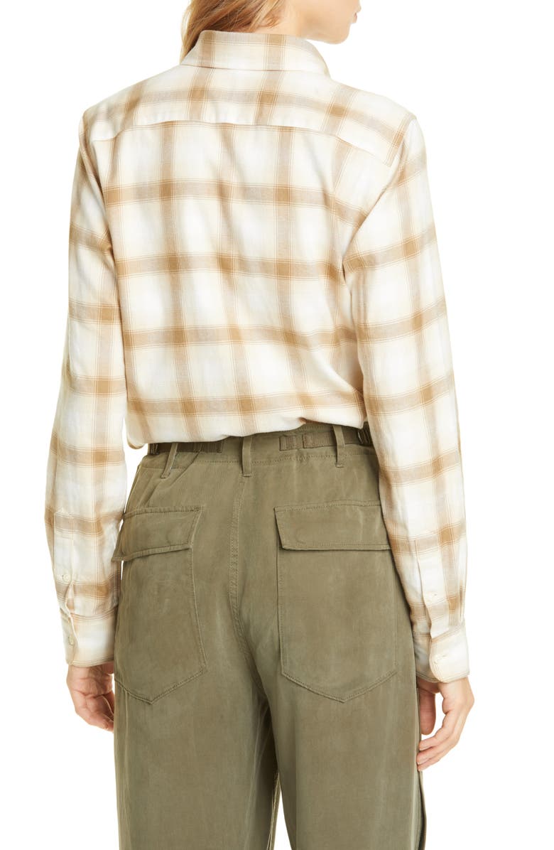 Polo Ralph Lauren Georgia Plaid Flannel Button-Down Shirt, Alternate, color, 