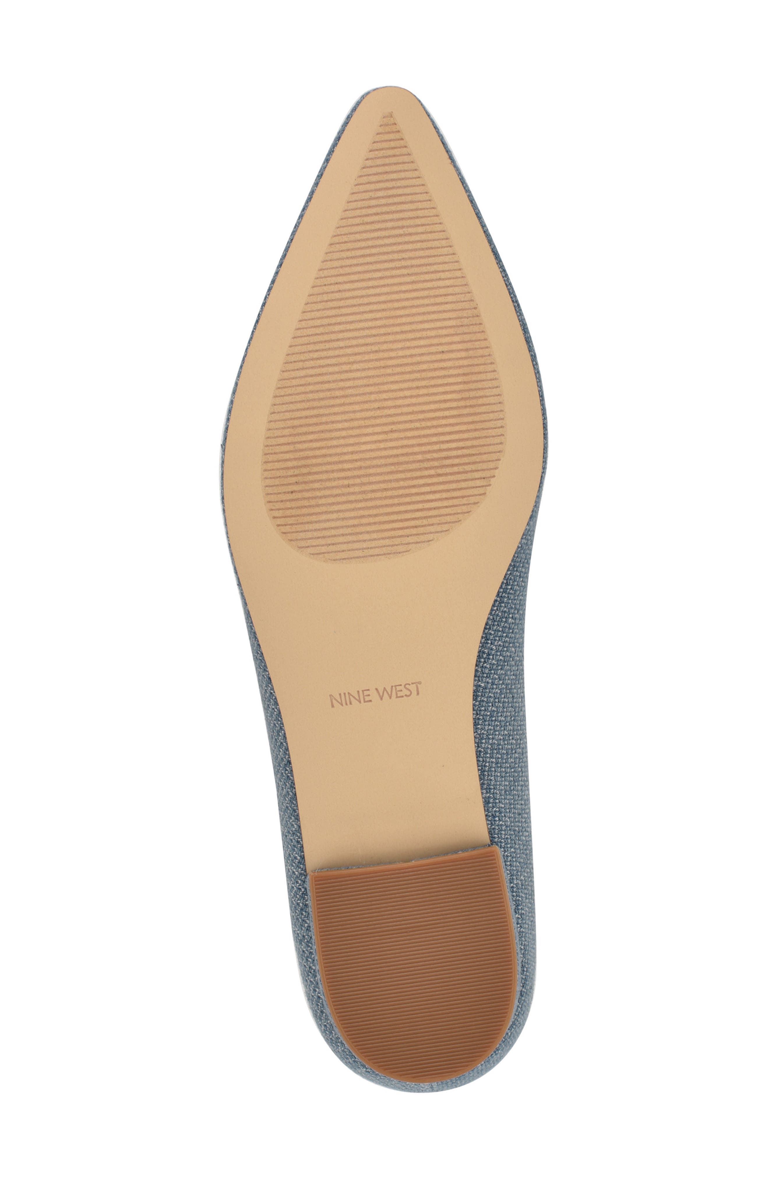 Nine West Hearts Rhinestone Flat, Alternate, color, Medium Blue 420