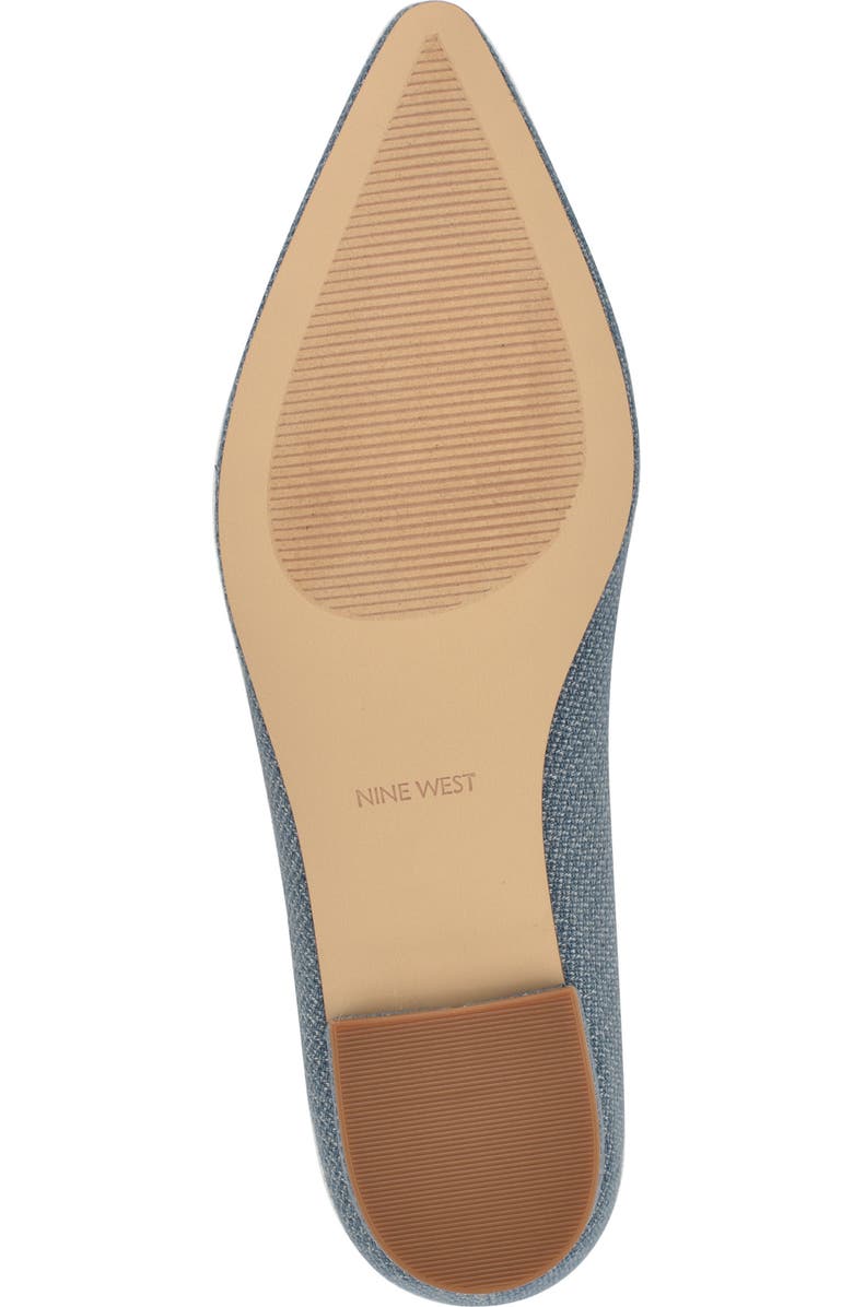 Nine West Hearts Rhinestone Flat, Alternate, color, Medium Blue 420