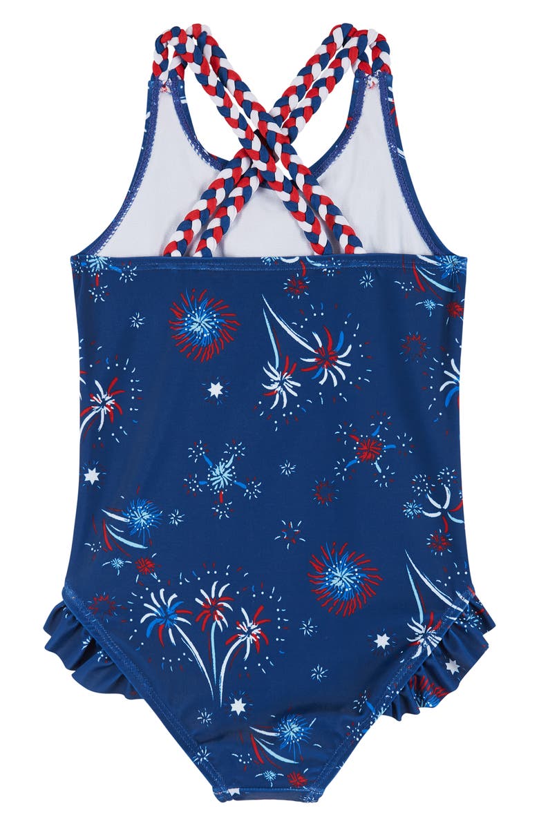 Andy & Evan Kids' Patriotic One-Piece Swimsuit, Alternate, color, 