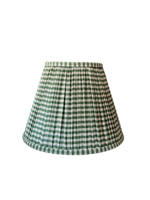 Kd Weave Gingham Empire Shade In Green