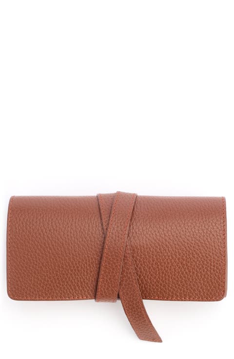 Leather Tech Cord Organizer Roll