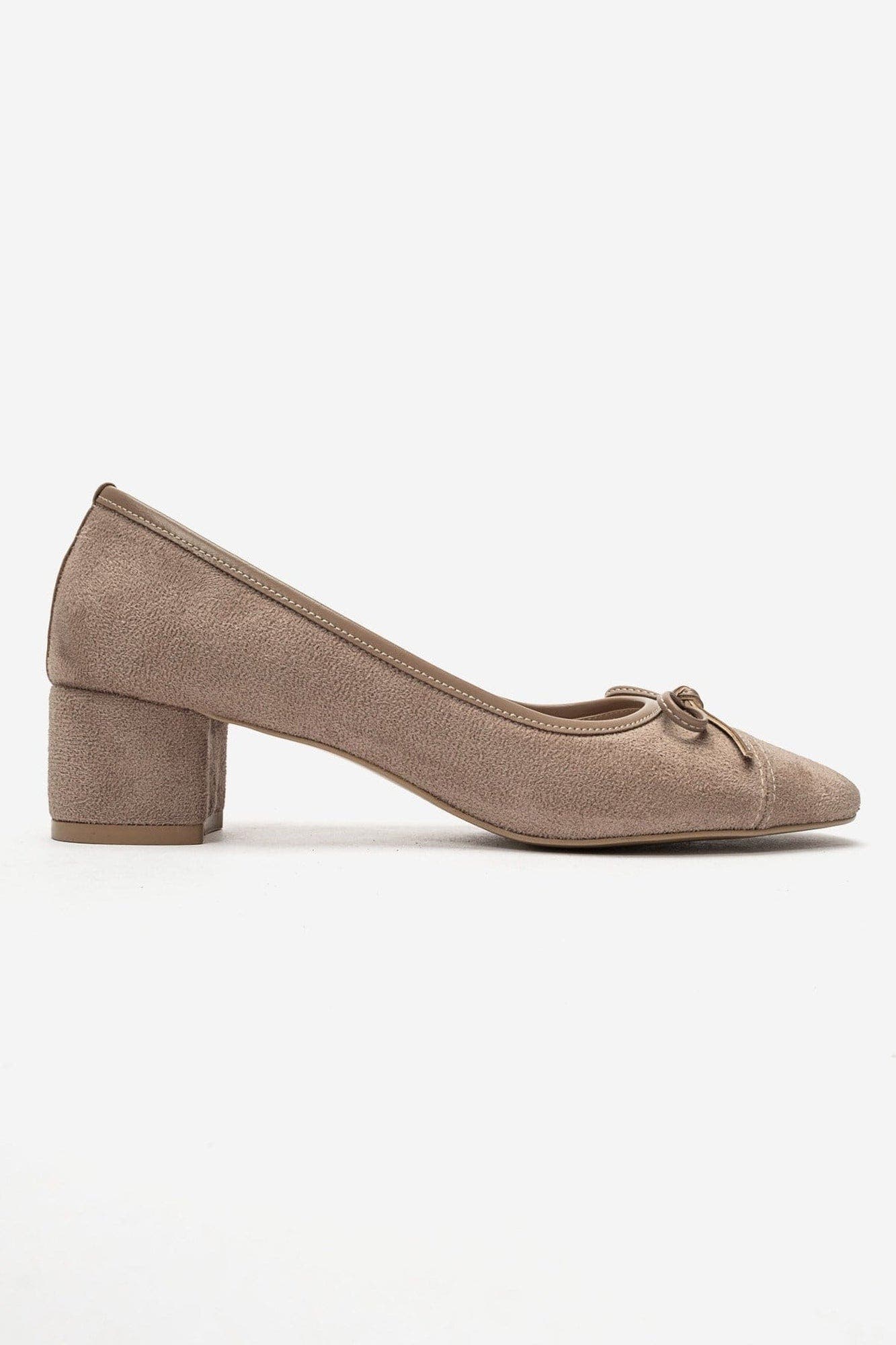 Leslie Block Heel Pump, Alternate, color, Mink Suede