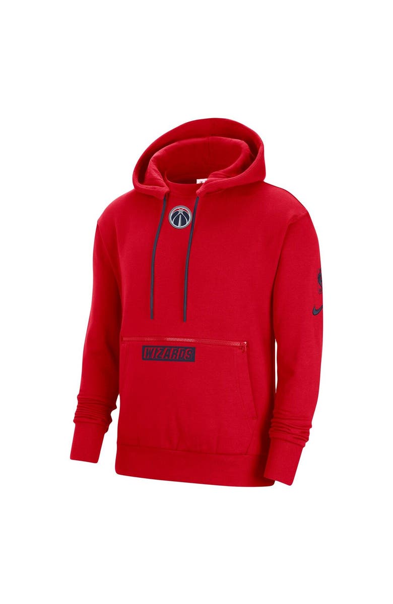Nike Men's Nike Red Washington Wizards 2022/23 City Edition Courtside Pullover Hoodie, Alternate, color, 