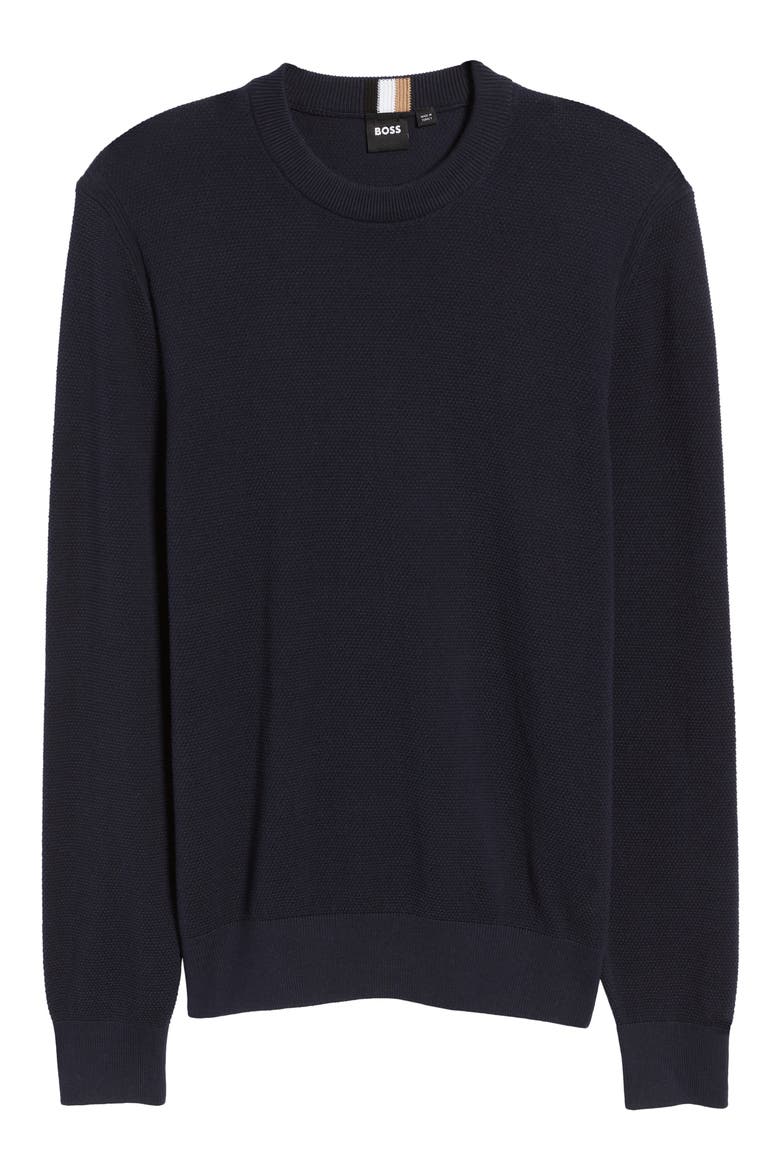 Ecaio Solid Crewneck Sweater, Alternate, color, DK BU
