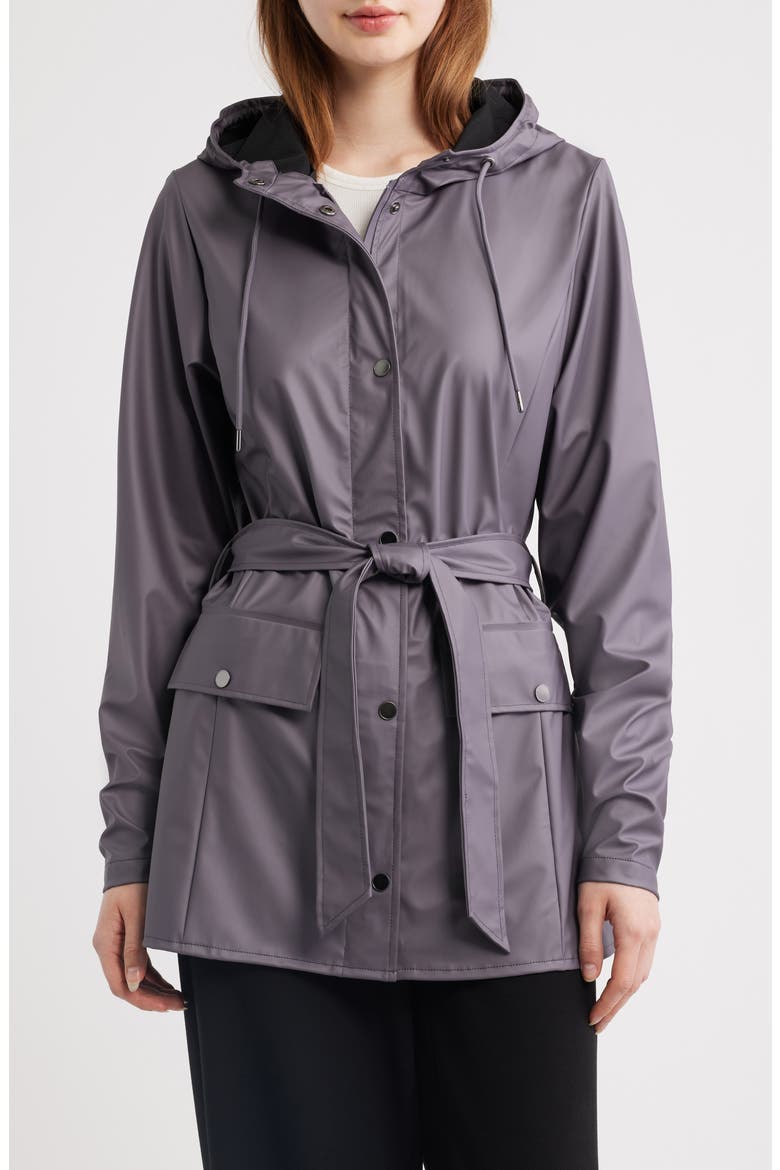 Curve Waterproof Rain Jacket, Main, color, VIOLET STEEL