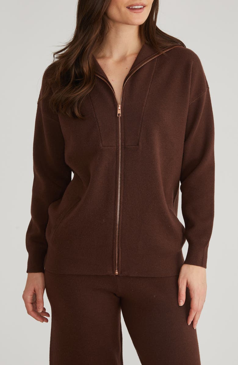 525 Amanda Relaxed Johnny Collar Sweater, Main, color, 