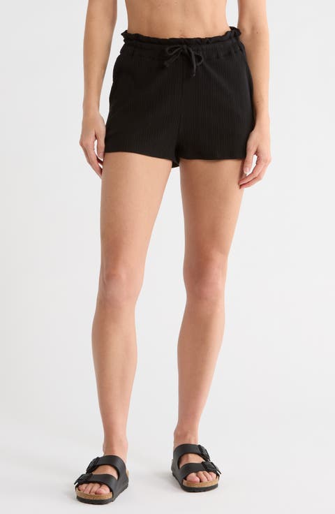 Thalia Tencel™ & Organic Cotton Blend Cover-Up Shorts
