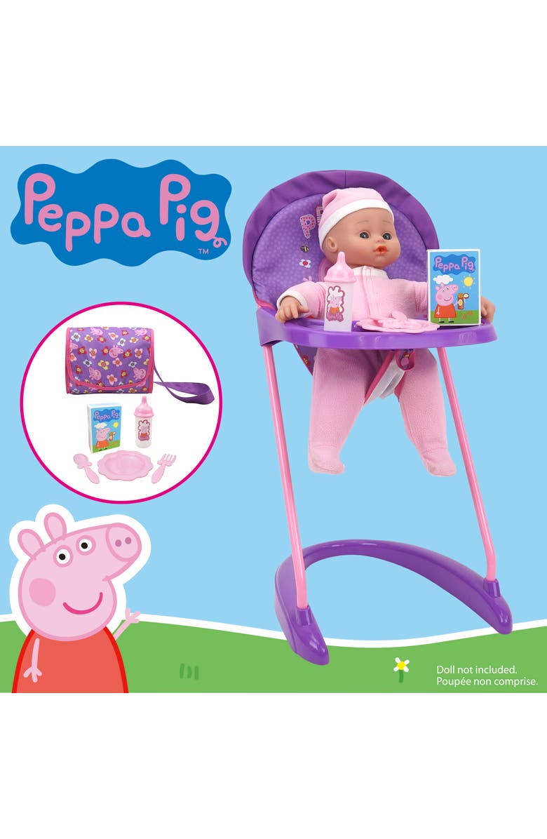 Peppa Pig Stroll N' Feed 8 Piece Set, Alternate, color, Multicolored