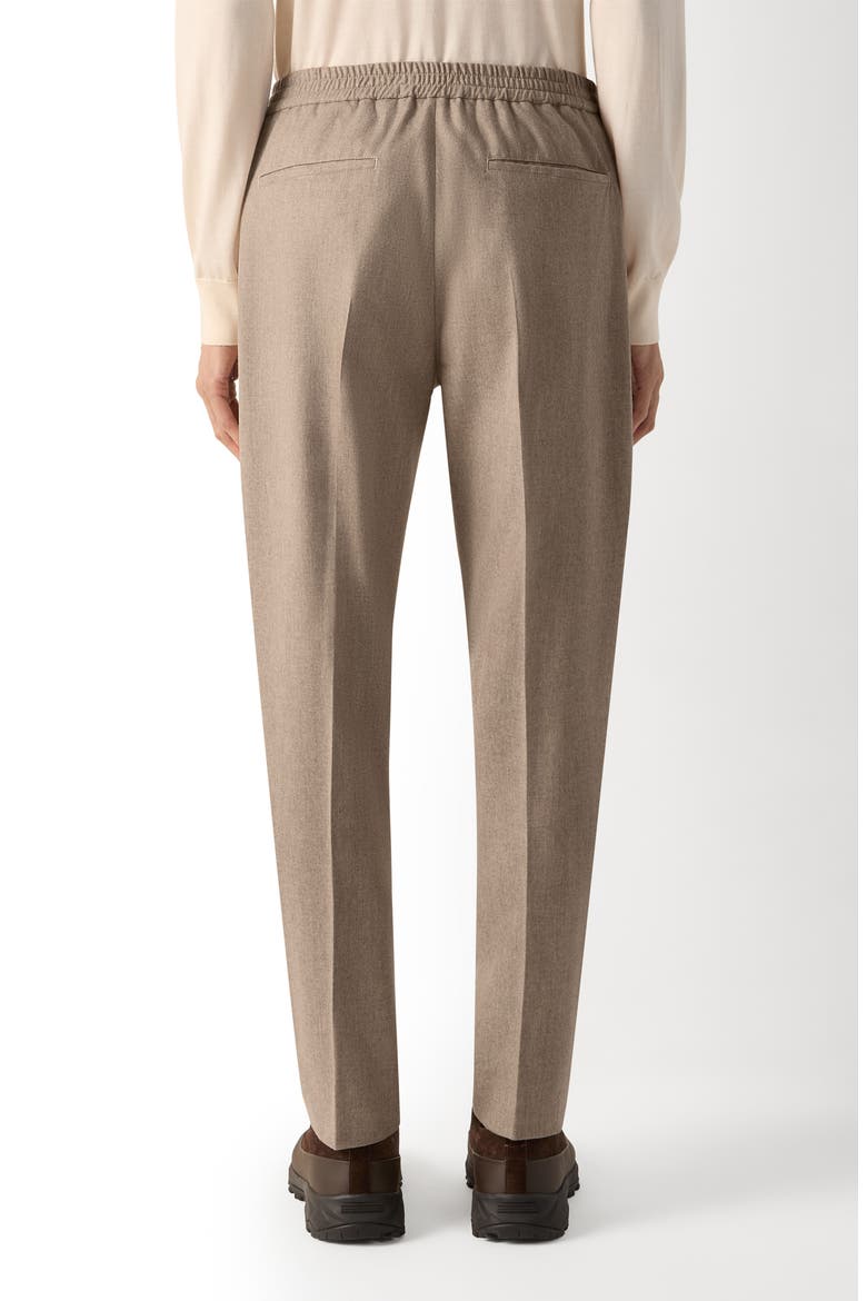 Wool Blend Pleated Trousers, Alternate, color, LIGHT TAUPE