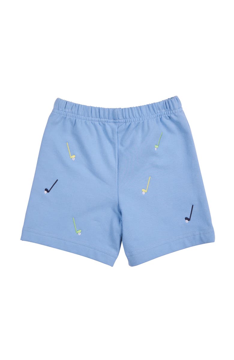 Florence Eiseman Knit Pull On Short With Golf Clubs, Alternate, color, Light Blue