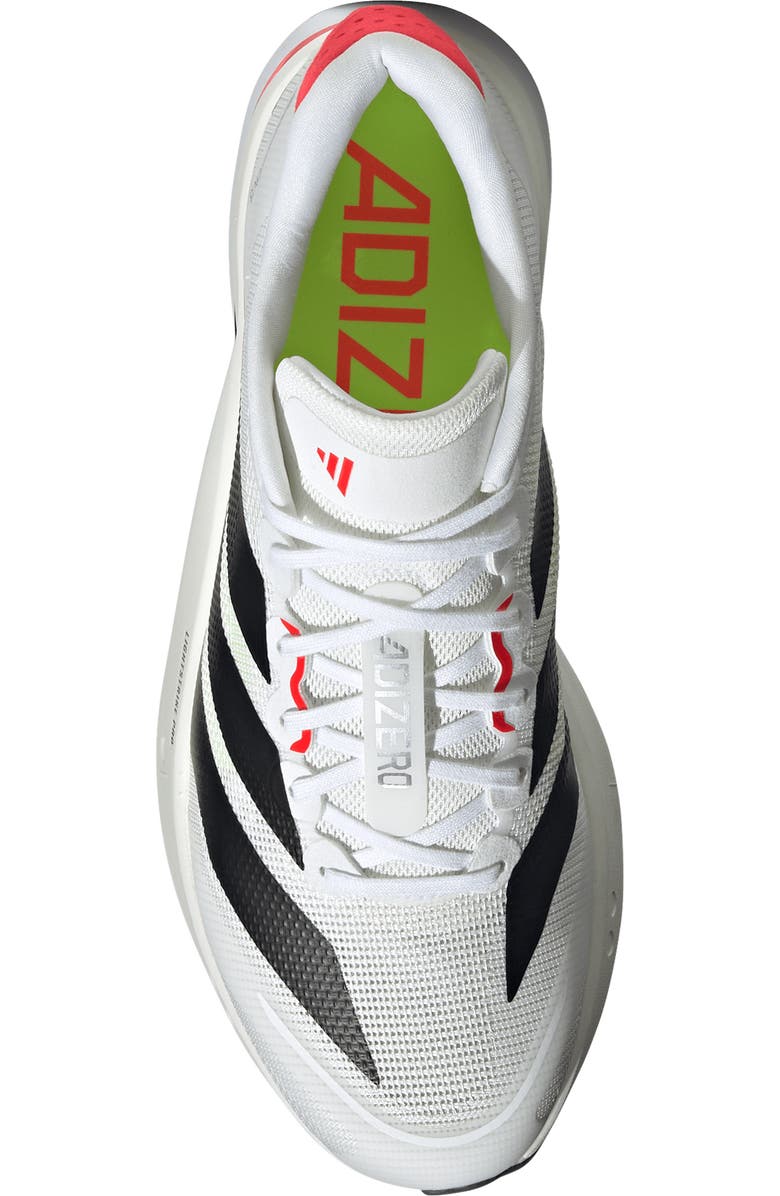 adidas Adizero Boston Running Shoe, Alternate, color, White