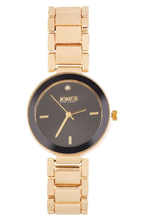 Crystal Sunray Quartz Bracelet Watch, 32.5mm