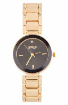 Jones New York Crystal Sunray Quartz Bracelet Watch, 32.5mm