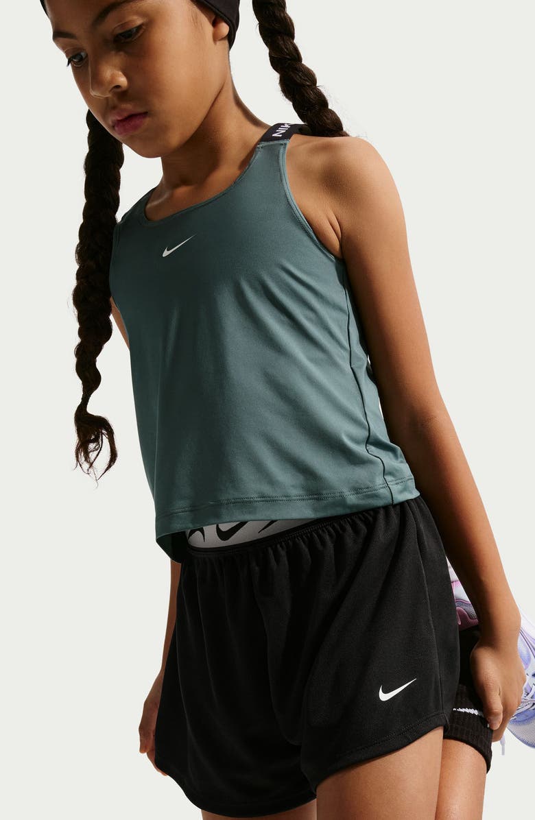 Nike Kids' Dash Dri-FIT Shorts, Alternate, color, Black/ Smoke Grey/ White