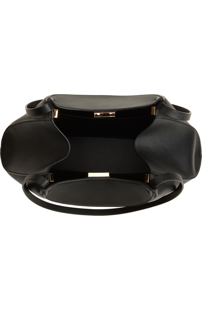 Givenchy Small Facet Leather Tote, Alternate, color, 001-Black