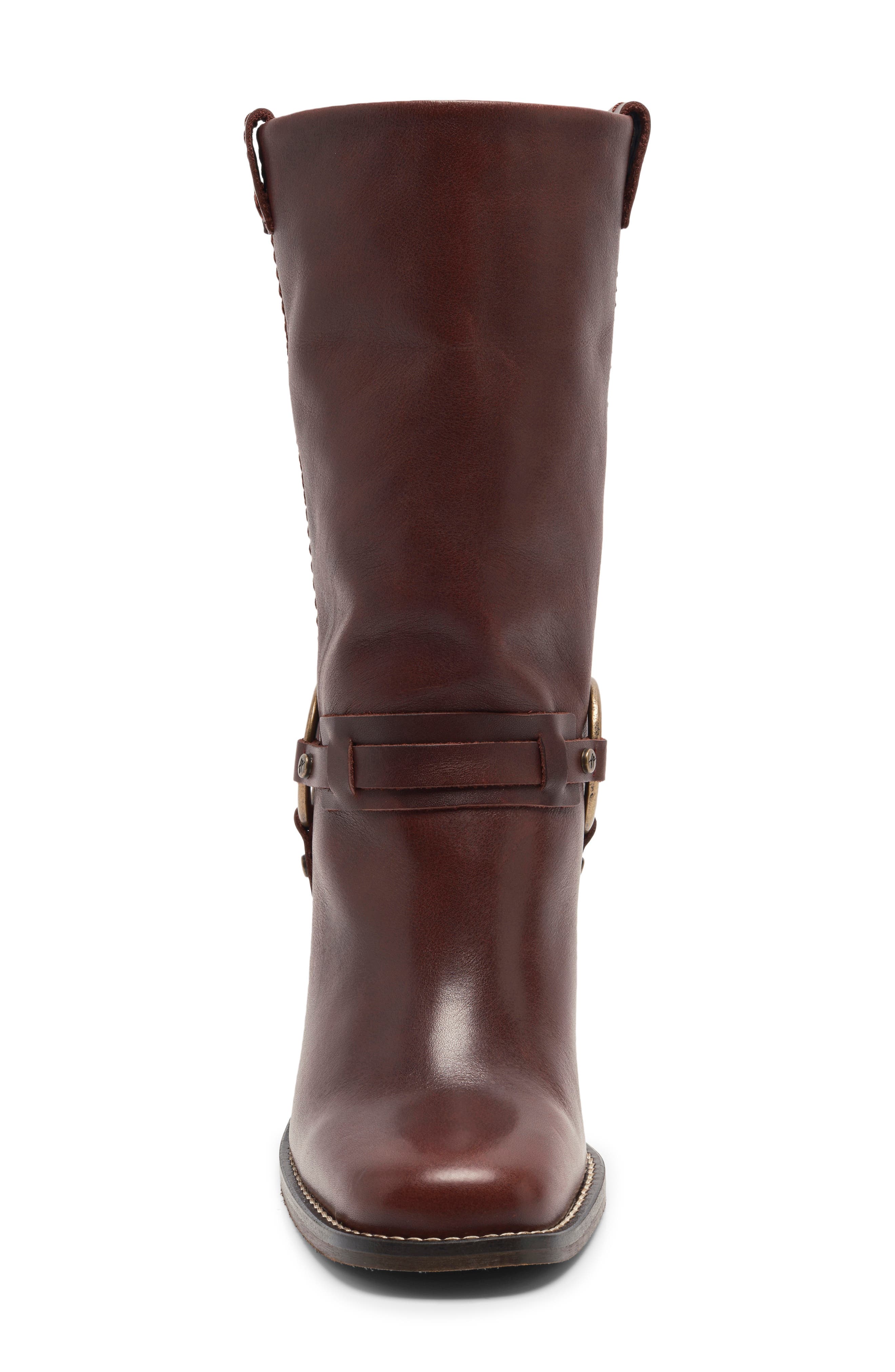 Free People Hayden Harness Bootie, Alternate, color, Cabernet Leather
