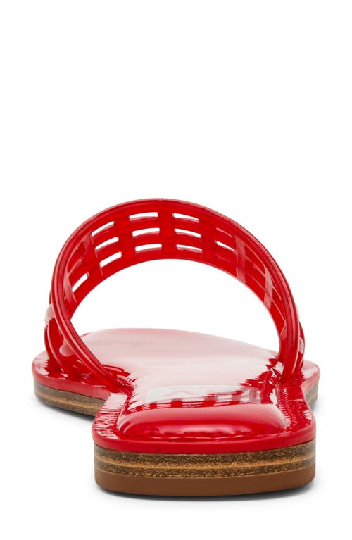 Dolce Vita Dv By Jinney Lattice Slide Sandal In Red