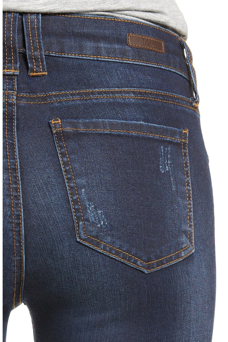 Raw Hem Skinny Jeans, Alternate, color, BENEFICIAL