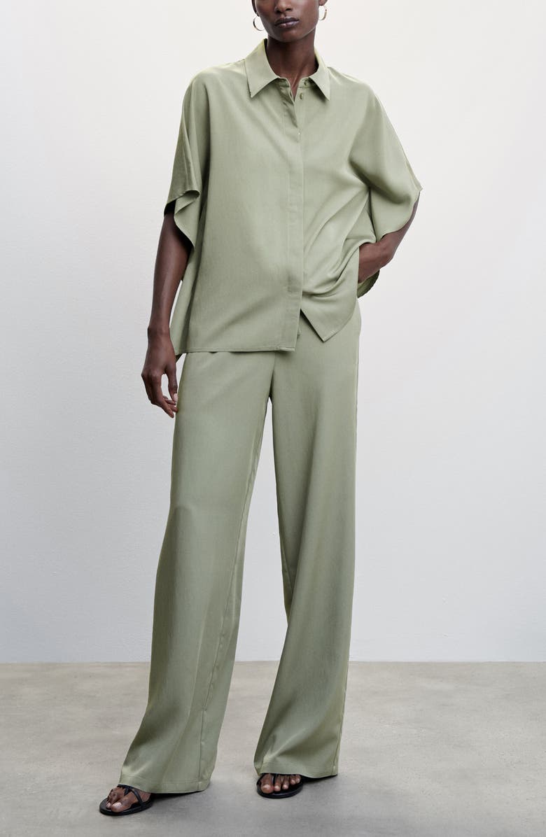MANGO Flowy Straight Leg Pants, Alternate, color,