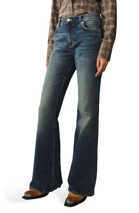 Violet High Waist Flare Jeans