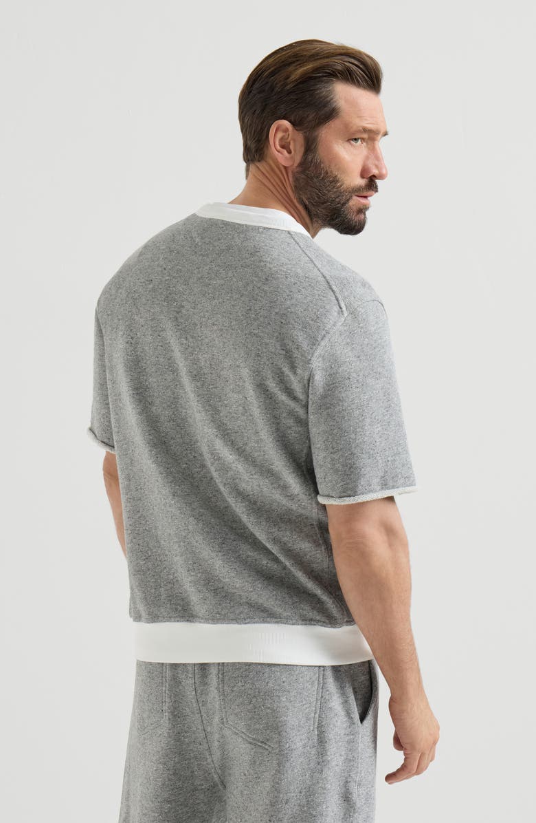 Brunello Cucinelli French terry sweatshirt, Alternate, color, Grey