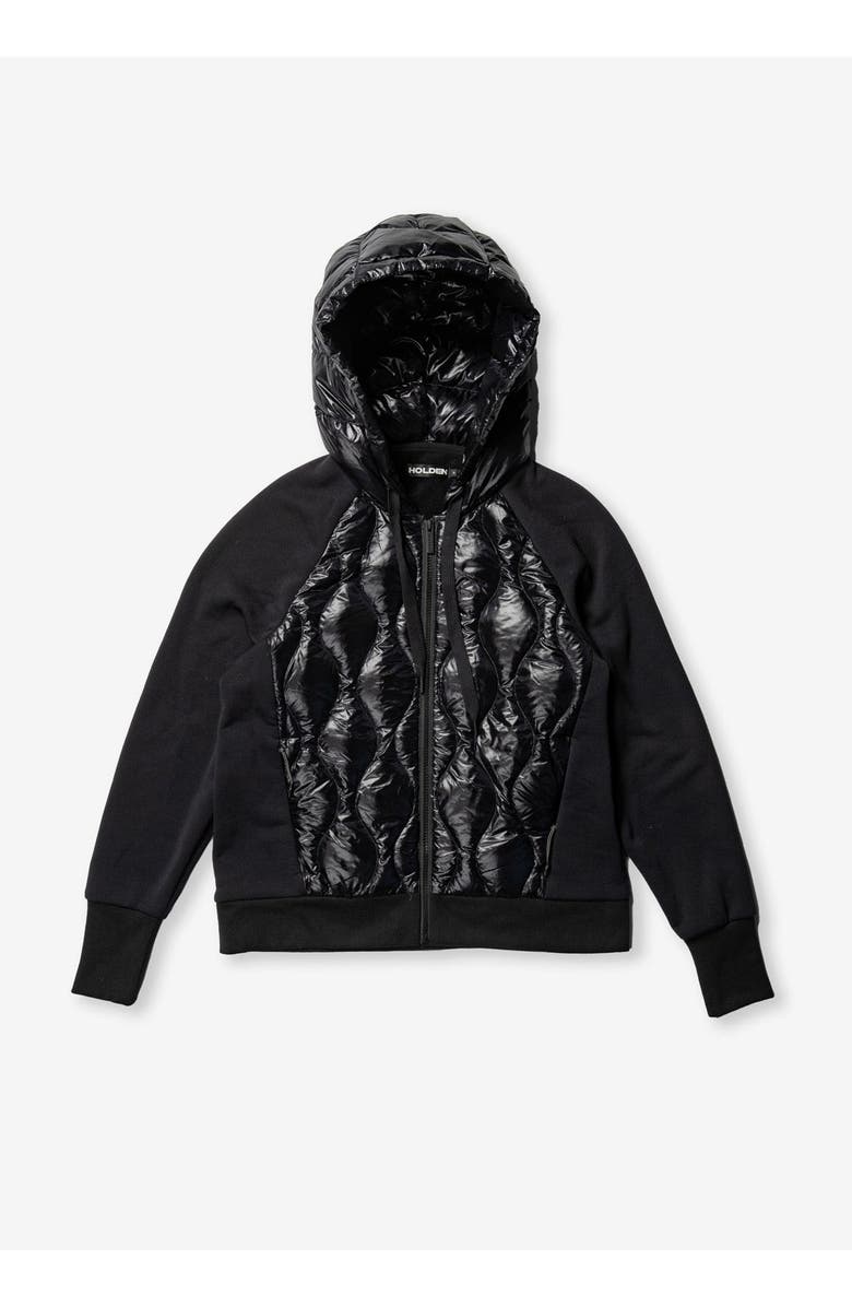 Holden Outerwear DOWN ZIP HOODIE, Main, color, Black
