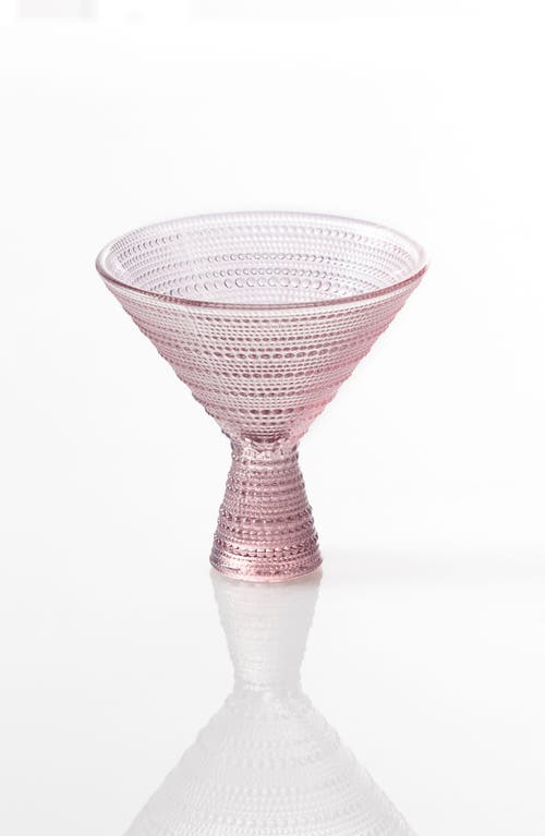 Fortessa Jupiter Set Of 2 Martini Glasses In Pink