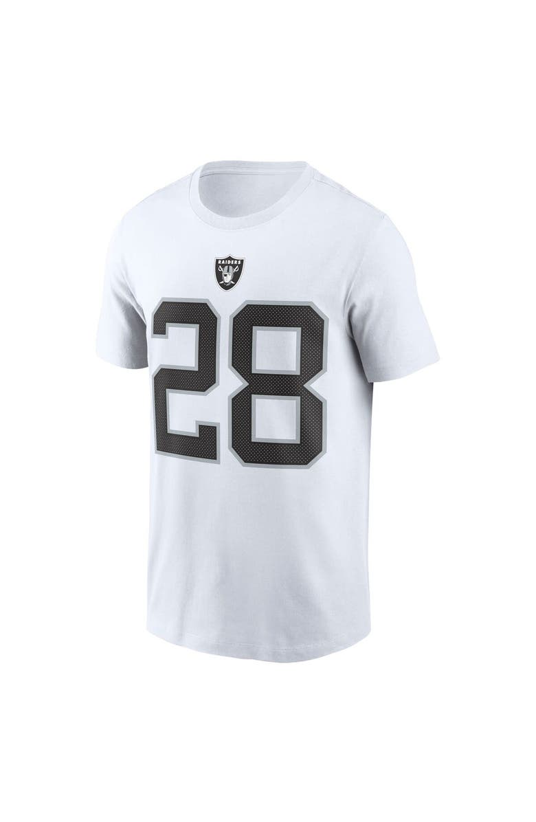 Nike Men's Nike Josh Jacobs White Las Vegas Raiders Name & Number T-Shirt, Alternate, color, 