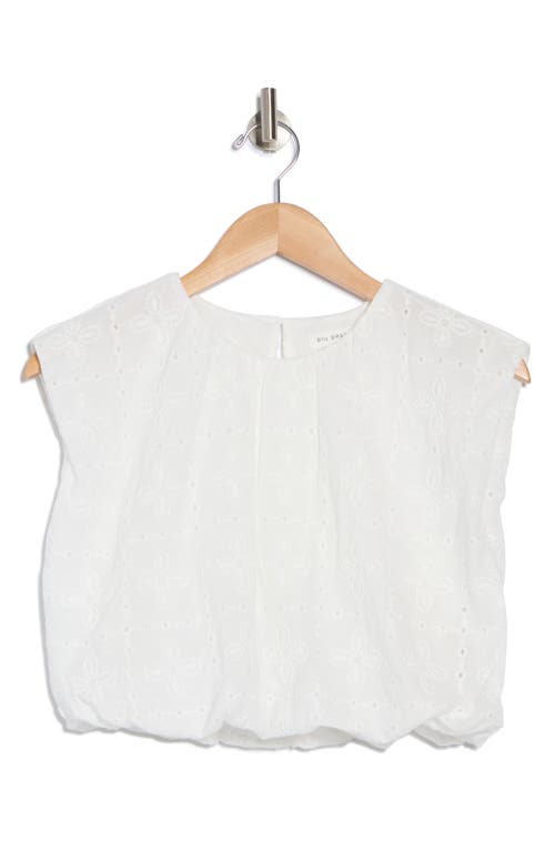 BLU PEPPER BLU PEPPER EYELET BUBBLE TOP