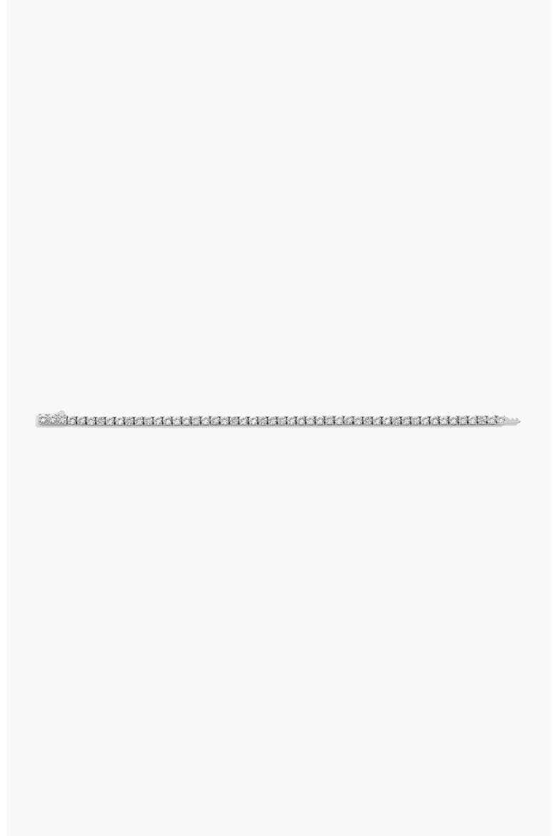 Unbreakable Lab Grown Sapphire Tennis Bracelet, Alternate, color, White