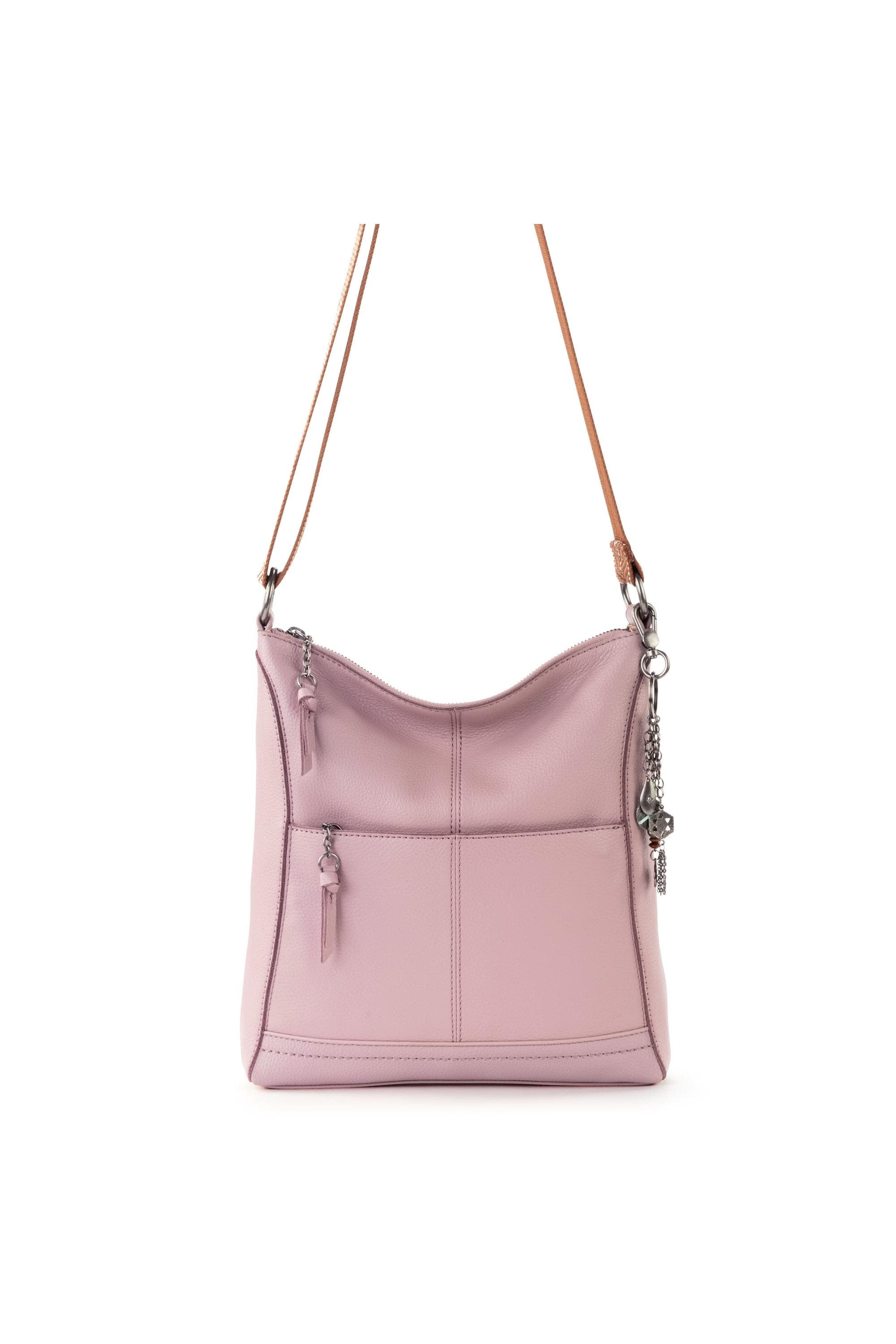 Lucia Crossbody Leather Bag, Alternate, color, Rosewood