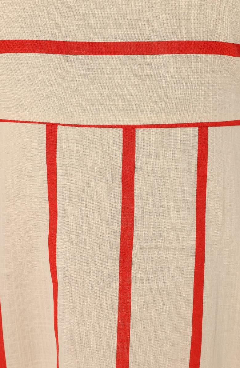 Petal & Pup Brea Stripe Cotton Maxi Sundress, Alternate, color, Cream Stripe