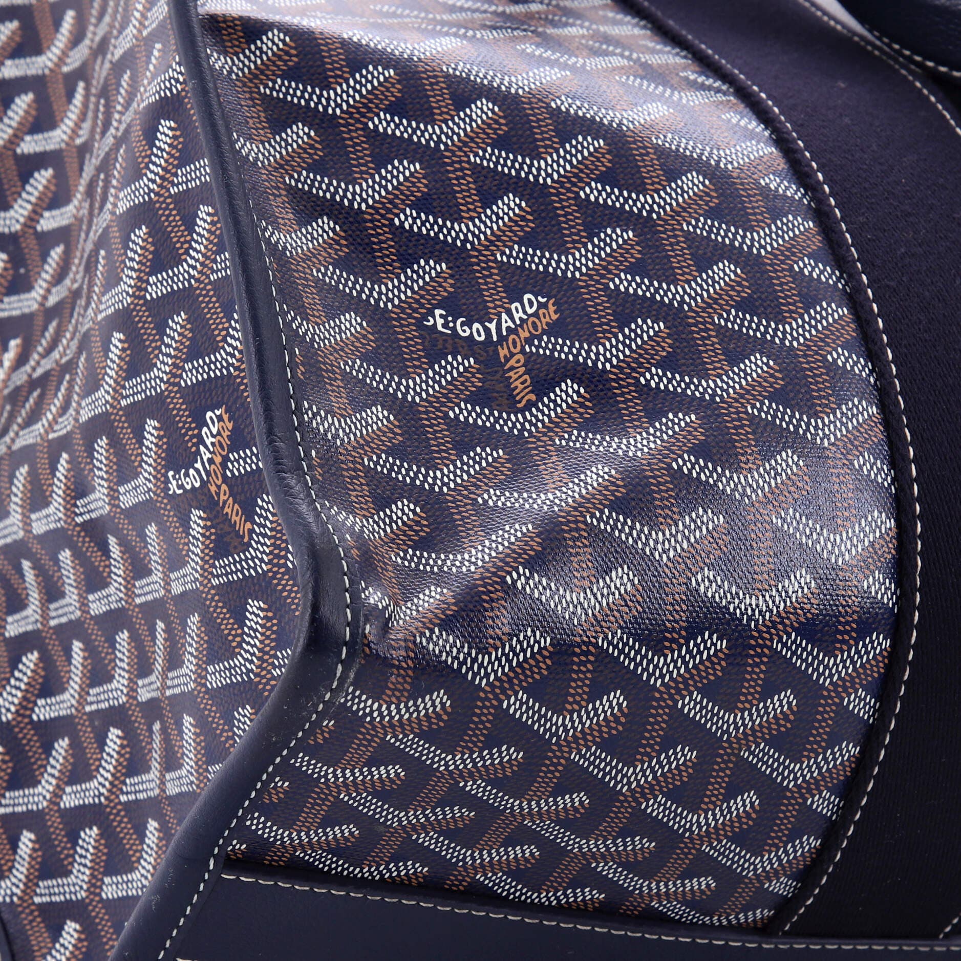 Pre-Owned Goyard Villette Tote Printed Coated Canvas MM, Alternate, color, Blue