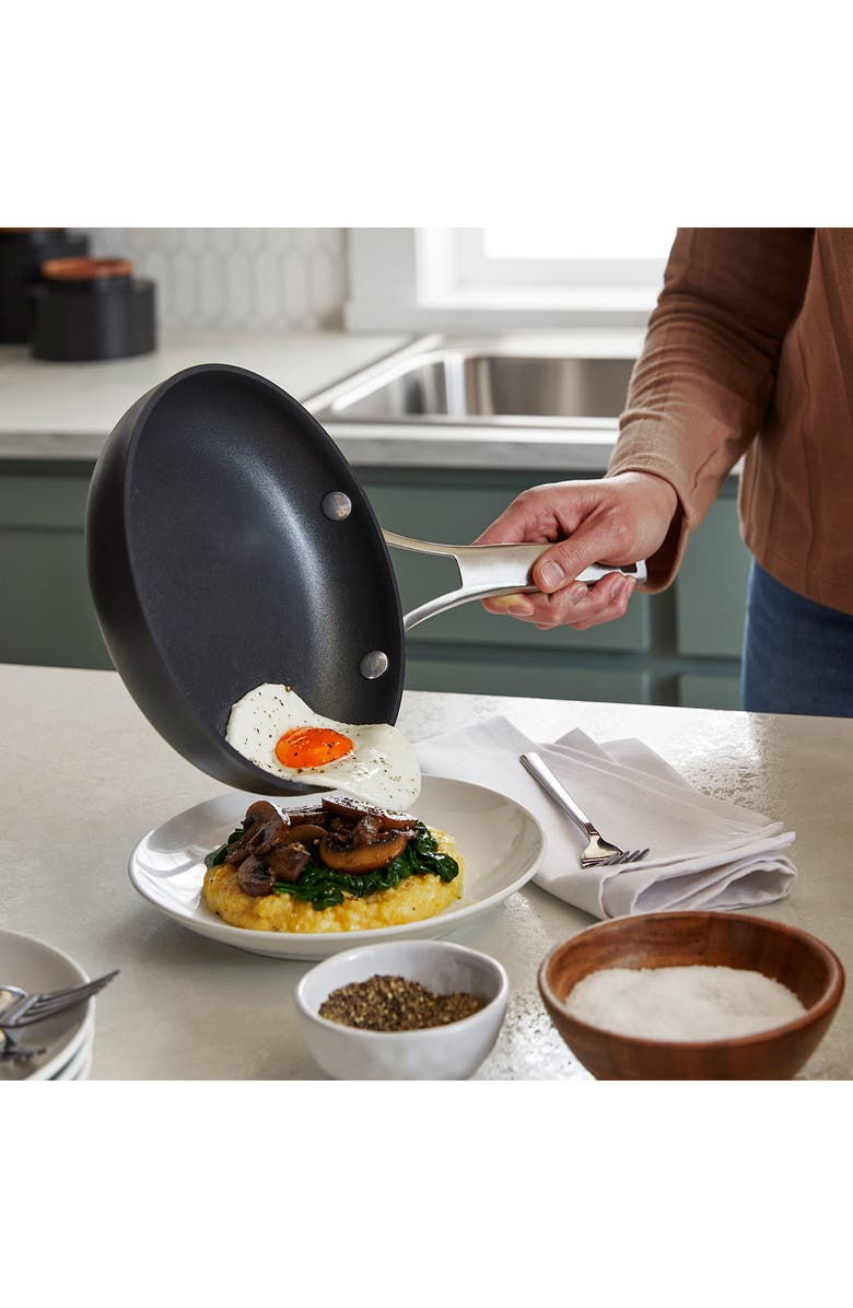 CALPHALON Premier Hard Anodized Nonstick 13-Inch Deep Skillet with Lid, Alternate, color, Black