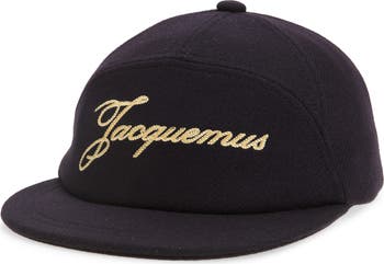 Jacquemus La Casquette Embroidered Logo Wool Blend Baseball Cap