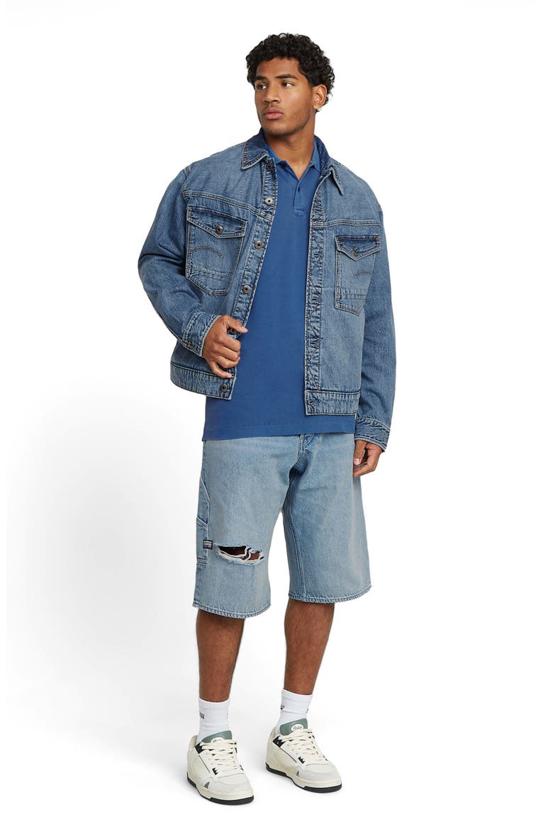 Dunda Slim Fit Overdye Piqué Polo, Alternate, color, PILOT GD