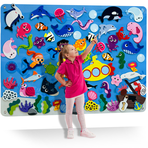 Kids Felt Board Learning Set
