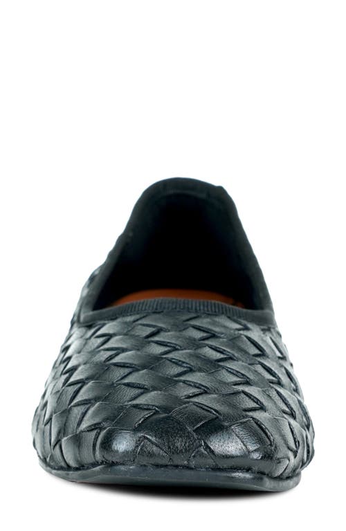 Kenneth Cole Birdie Woven Leather Pump In Black Woven Leather