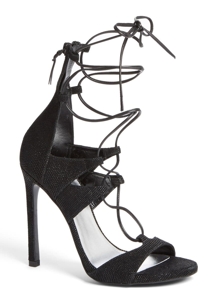 Stuart Weitzman Leg Wrap High Dress Sandal, Main, color,
