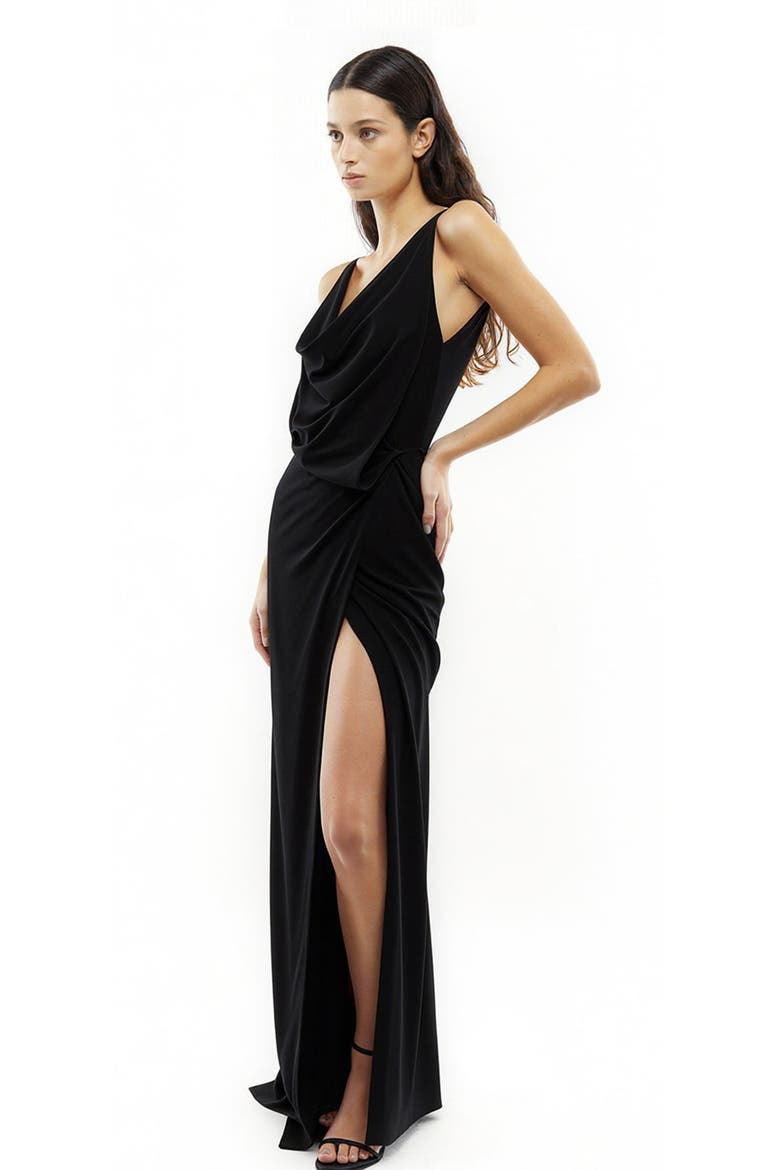 Laura maxi dress, Alternate, color, Black