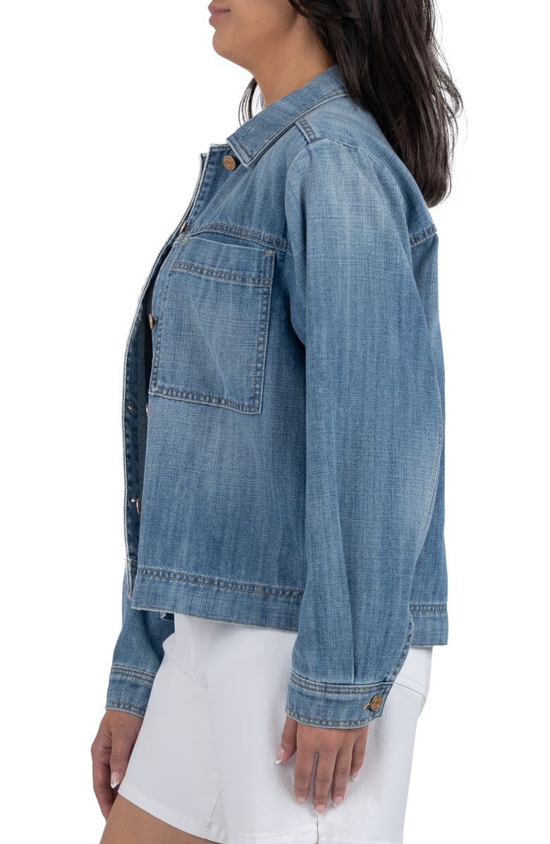 KUT from the Kloth Arya Denim Shirt Jacket, Alternate, color, 