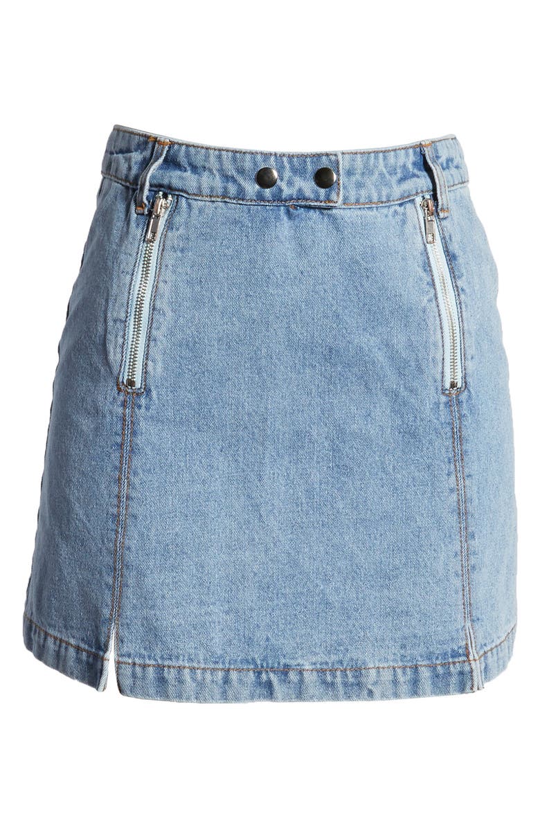 4SI3NNA Royce Denim Miniskirt, Alternate, color,